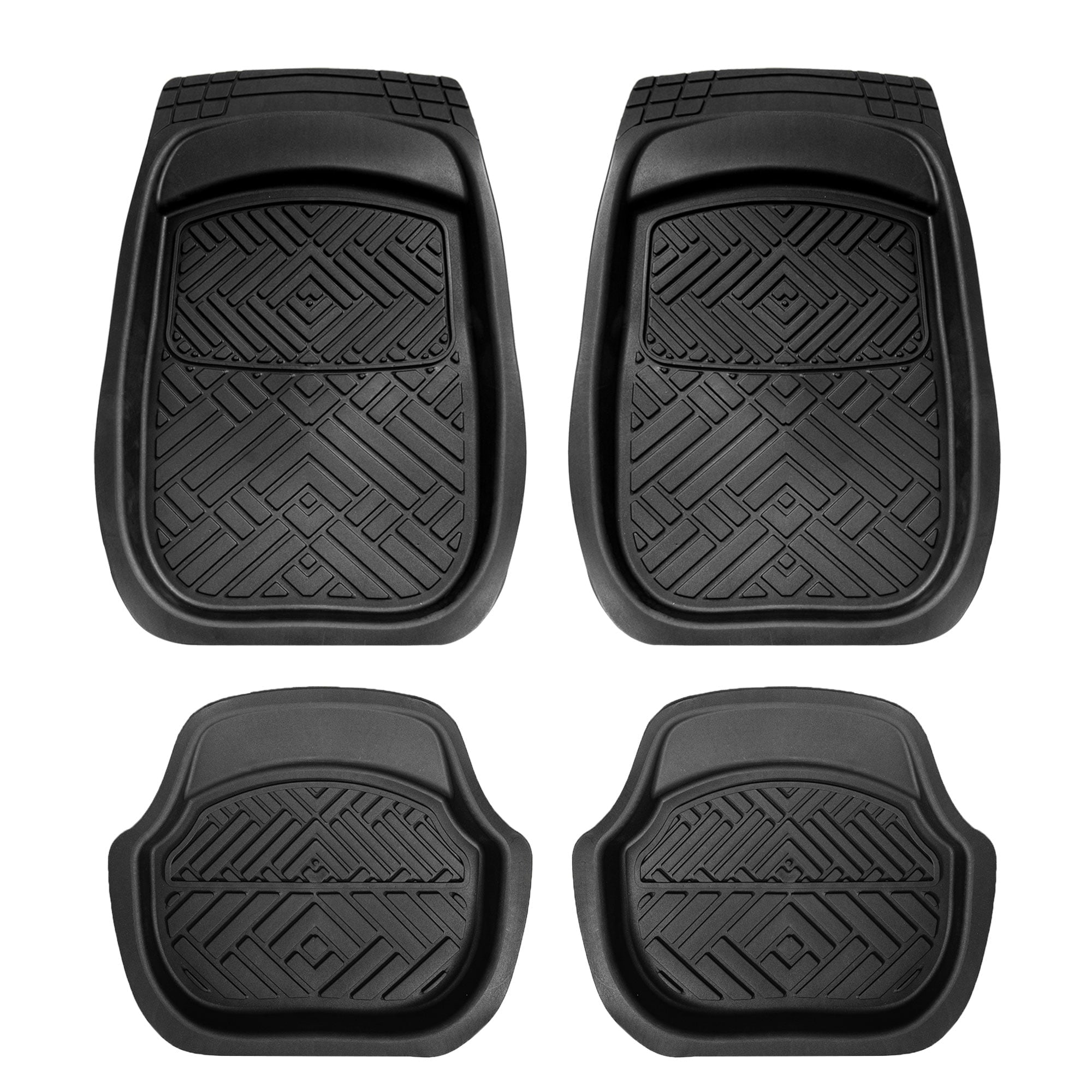 FH Group Trimmable Liners Heavy Duty  Car Floor Mats (for Cars， Coupes， Small SUVs)