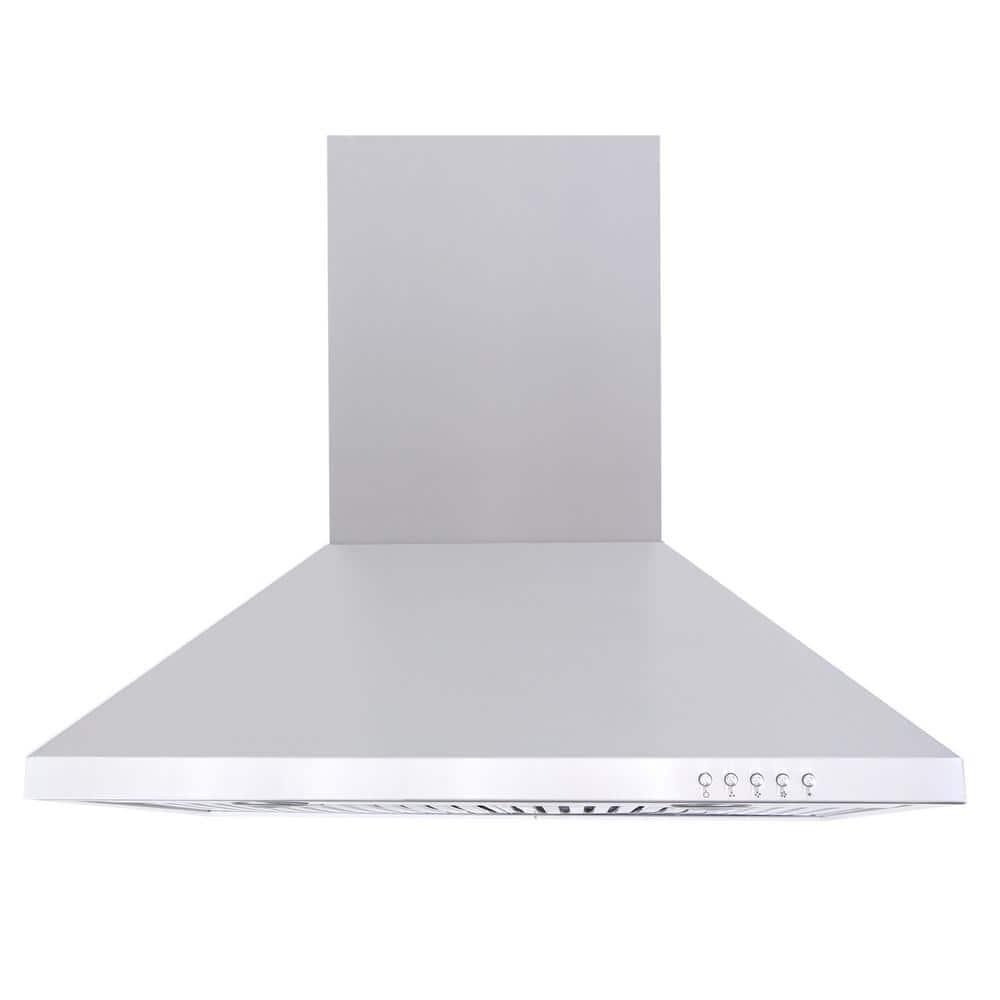 Windster 30 in 560 CFM Residential Wall Range Hood with LED Lights in Stainless Steel