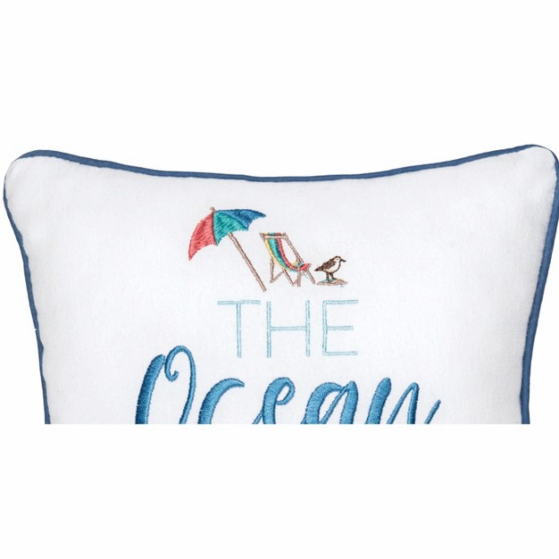 X 10 quot Ocean Is My Home Petite Size Accent Throw Pillow