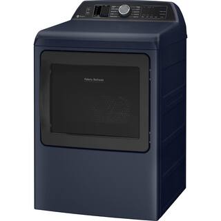 GE Profile Smart 7.3 cu. ft. Electric Dryer in Sapphire Blue with Fabric Refresh Sanitize Steam ENERGY STAR PTD90EBPTRS