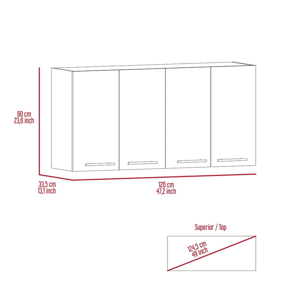 Four Doors Wall Cabinet