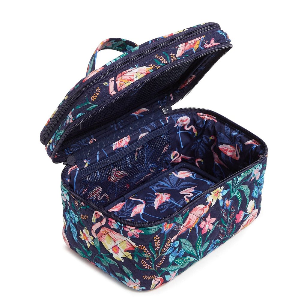 Vera Bradley  Brush Up Cosmetic Case in Flamingo Garden