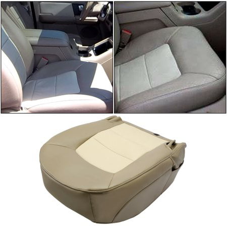 For 03-05 Ford Expedition Eddie Bauer 4x4 2WD RH Leather Bottom Seat Cover Tan Passenger