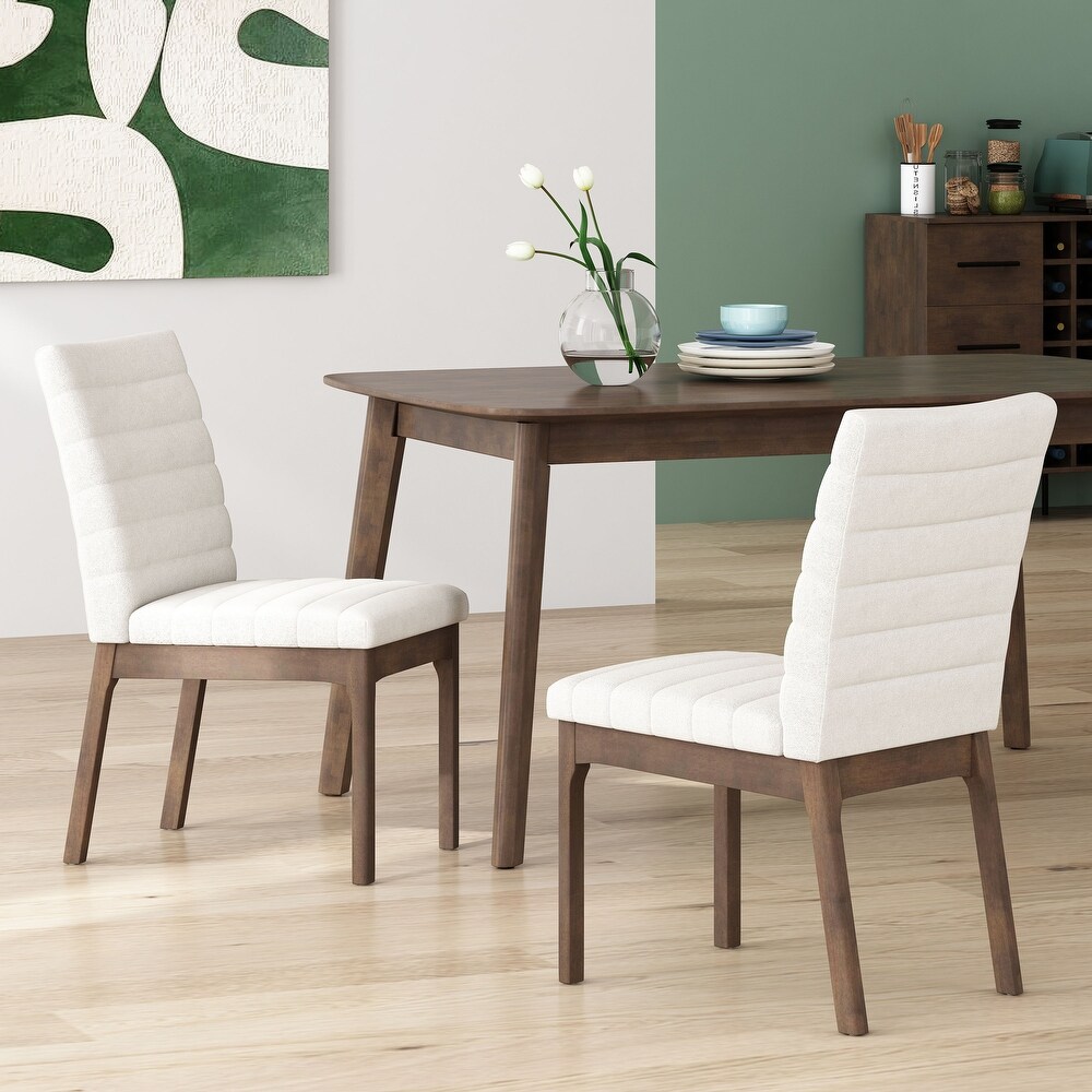 Lancer Channel Stitch Dining Chairs (Set of 2) by Christopher Knight Home