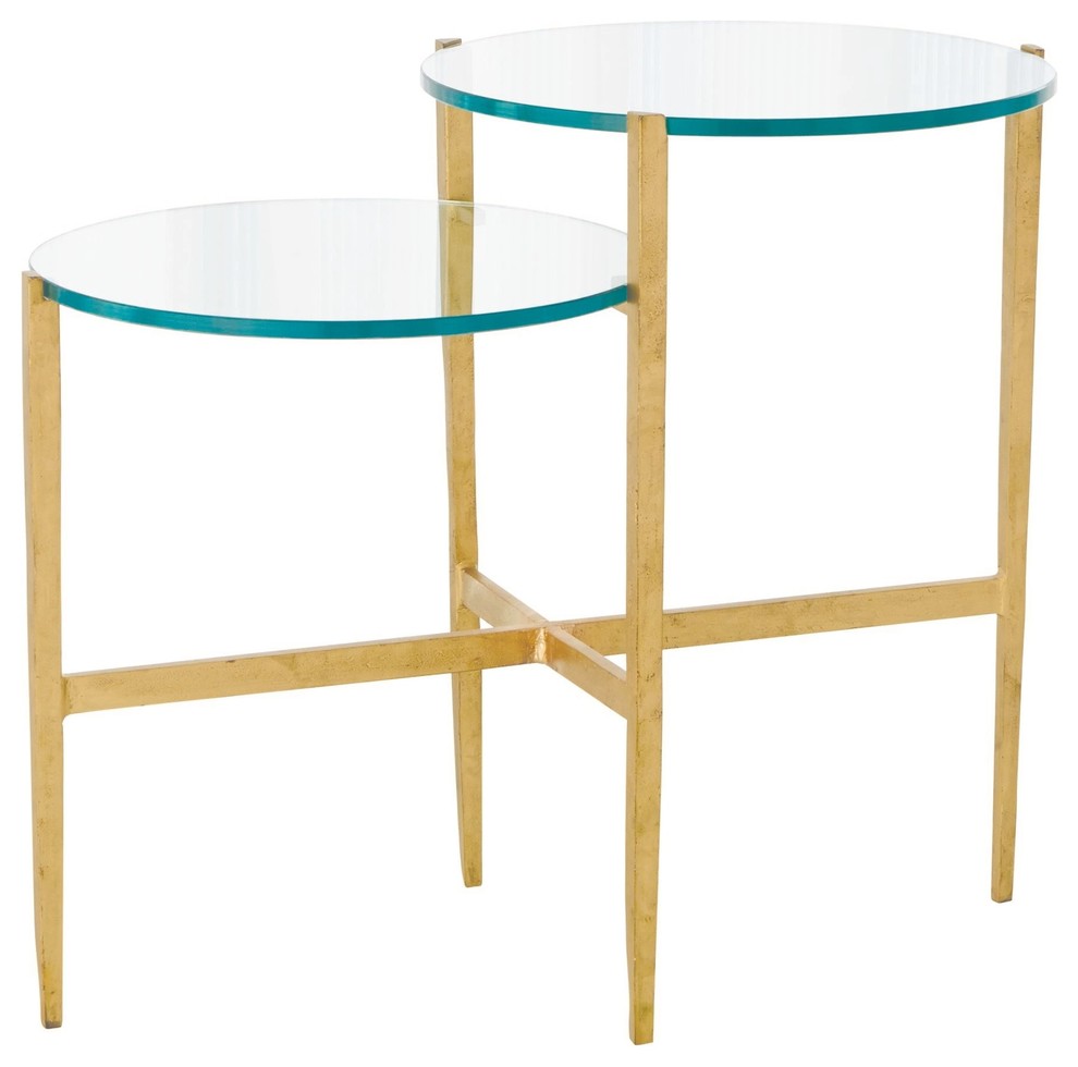 Dante Table  Antique Gold   Contemporary   Side Tables And End Tables   by HedgeApple  Houzz