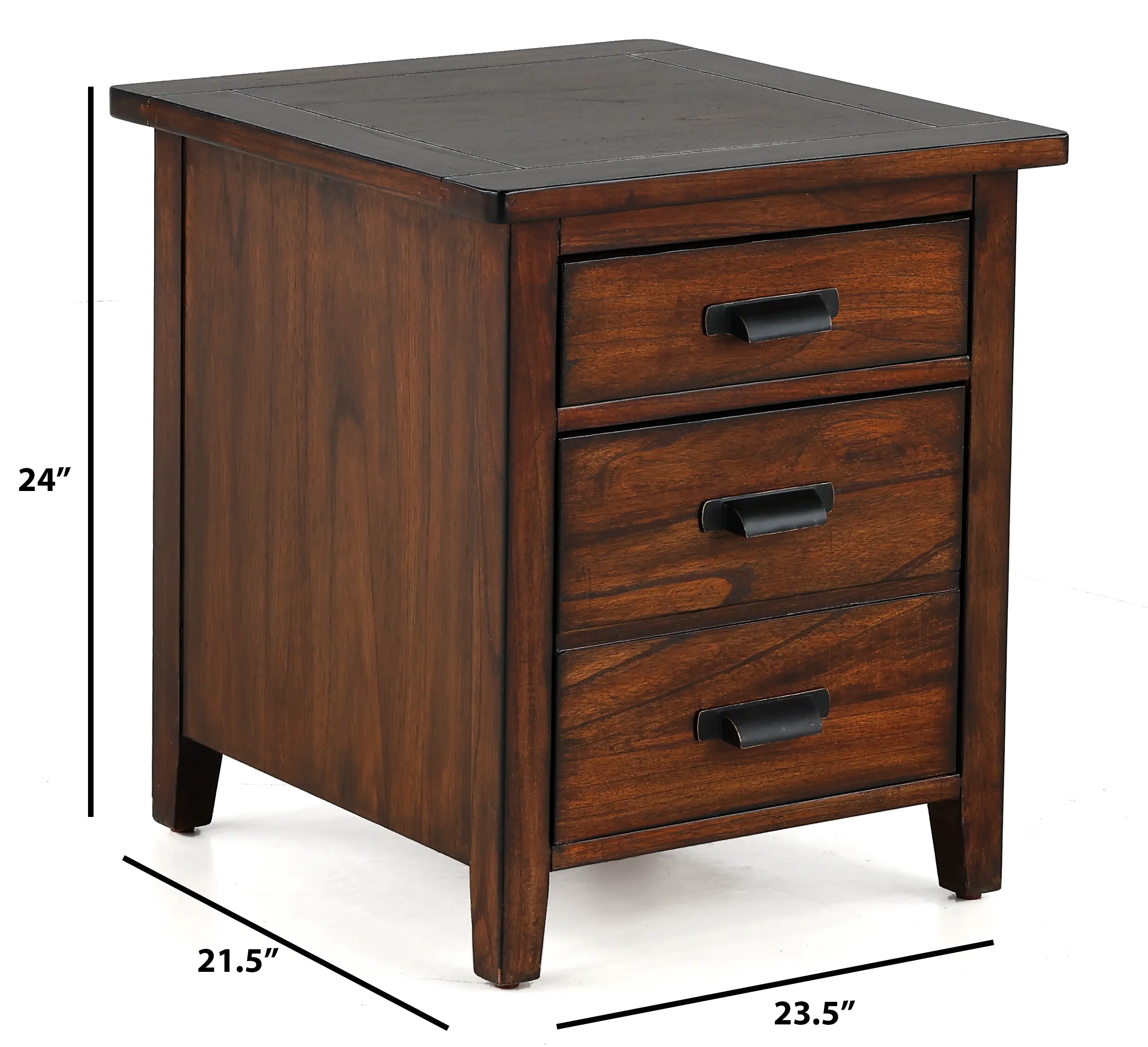 Country Roads Brown File Cabinet