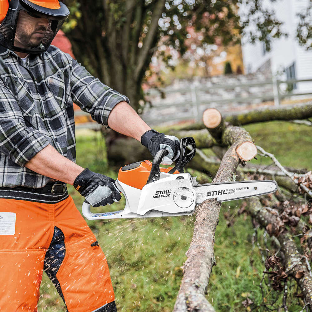 Stihl 14 Bar Lithium-Ion Battery-Powered Rear Handle Chainsaw ;