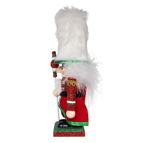 Kurt Adler 9Inch Hollywood Nutcrackers Red，Green and White Soldier Nutcracker