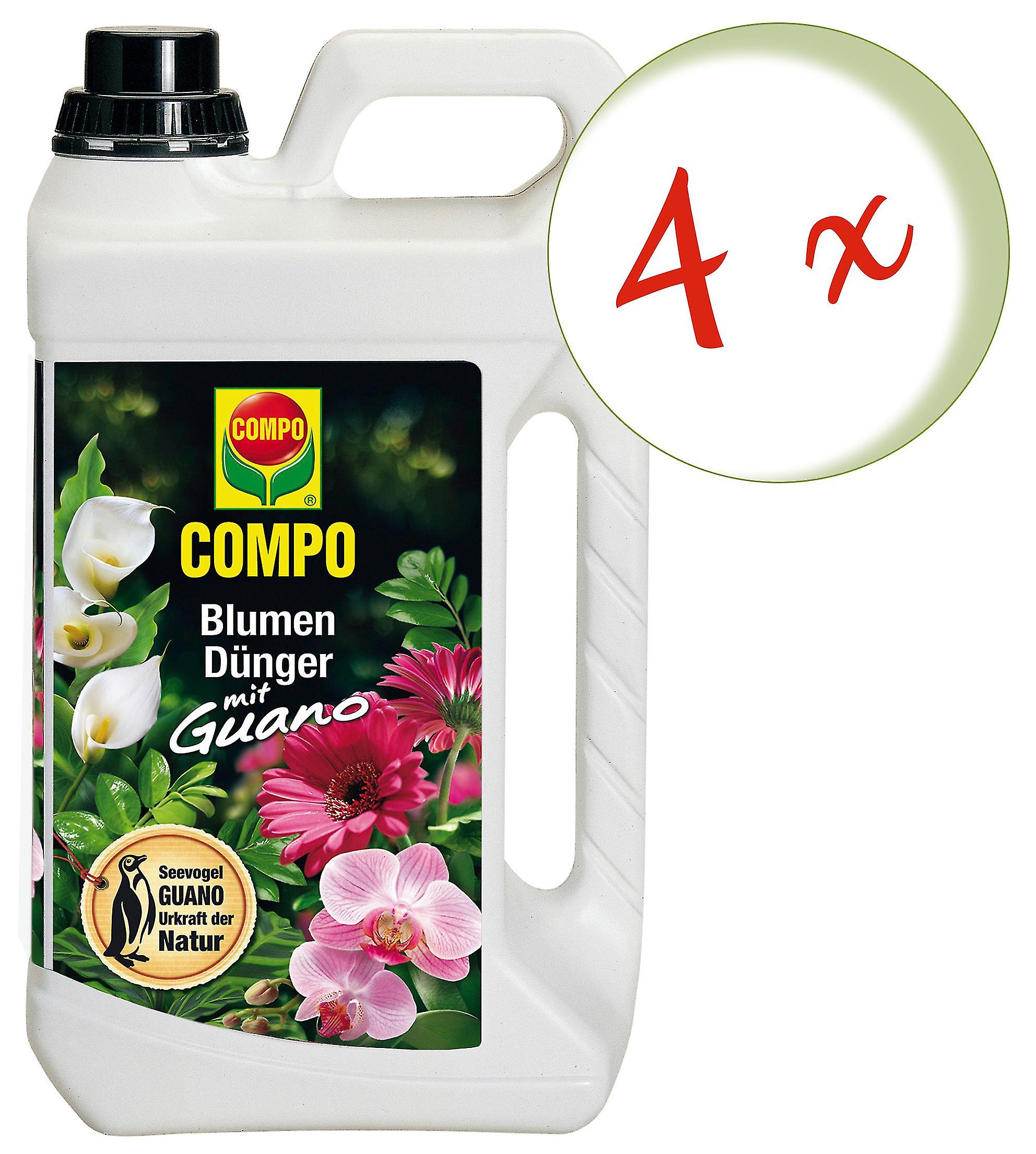 4 x COMPO Blumend??nger mit Guano， 3 Liter