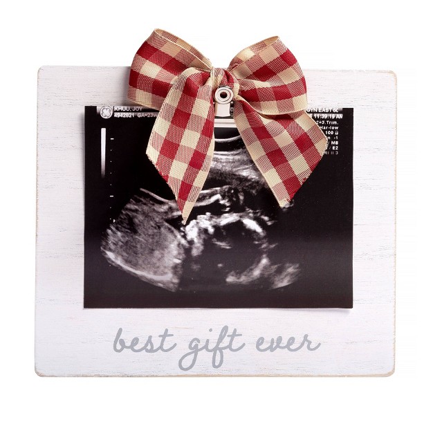 Pearhead Holiday Sonogram Frame White