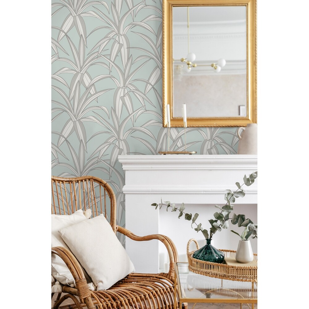 NextWall Tossed Cradle Plant Peel and Stick Wallpaper