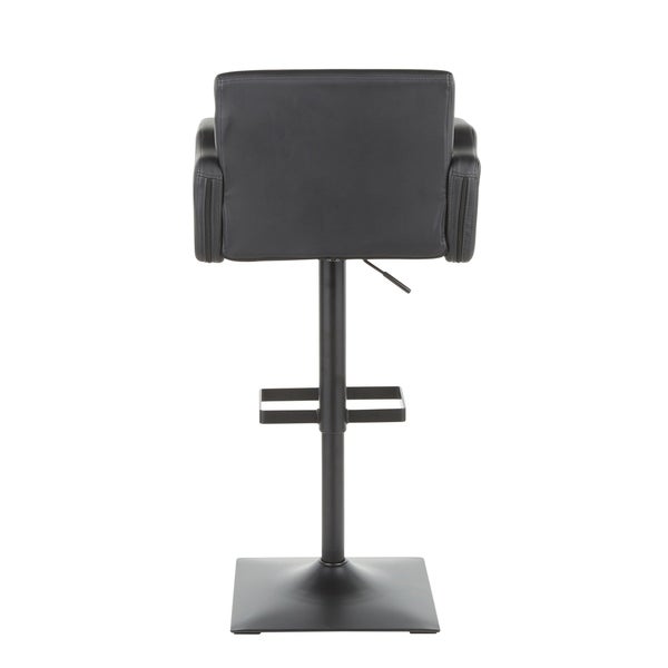 Sergio Contemporary Adjustable Bar Stool - N/A