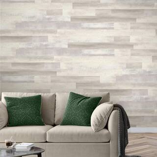 ALLURE Seacoast White 5 in. W x Multi-Length Peel and Stick Vinyl Wall Plank (20 sq. ft.case) LS16534128