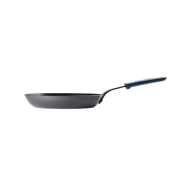 Tramontina Carbon Steel Fry Pan With Silicone Grip Black