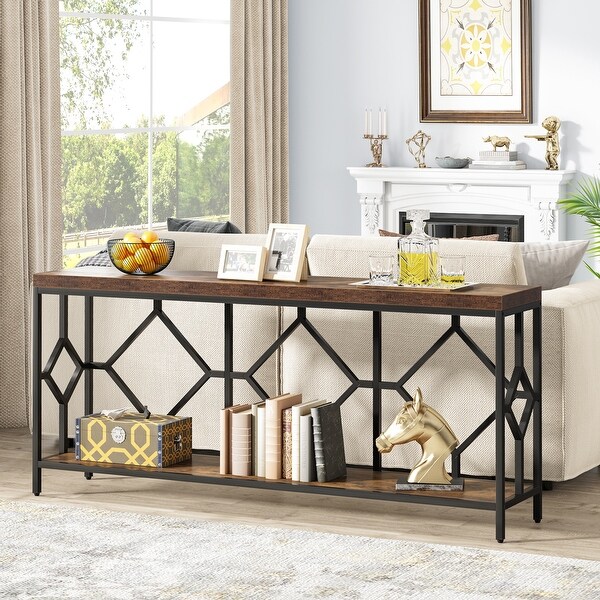 70.9 Inche Extral Long Console Sofa Table for Entryway， Accent Table Living Room