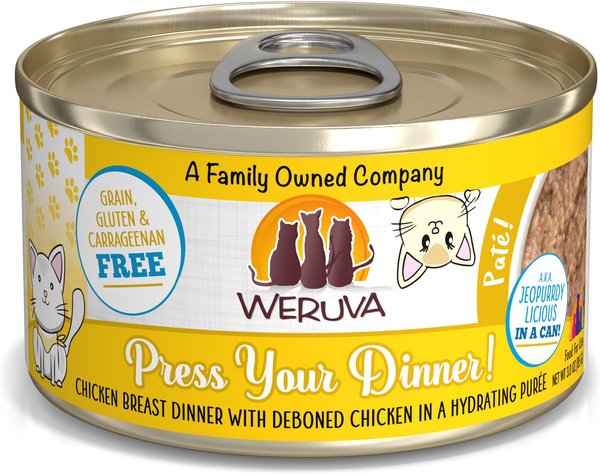 Weruva Classic Cat Paté， Press Your Dinner with Chicken Wet Cat Food