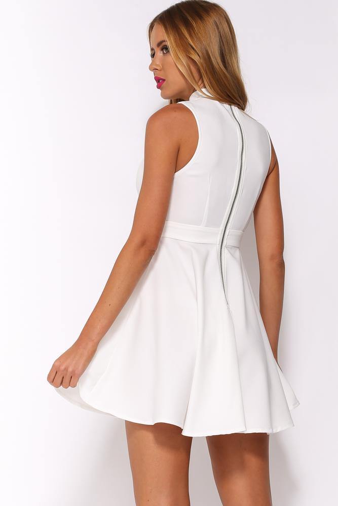 On Point Dress White