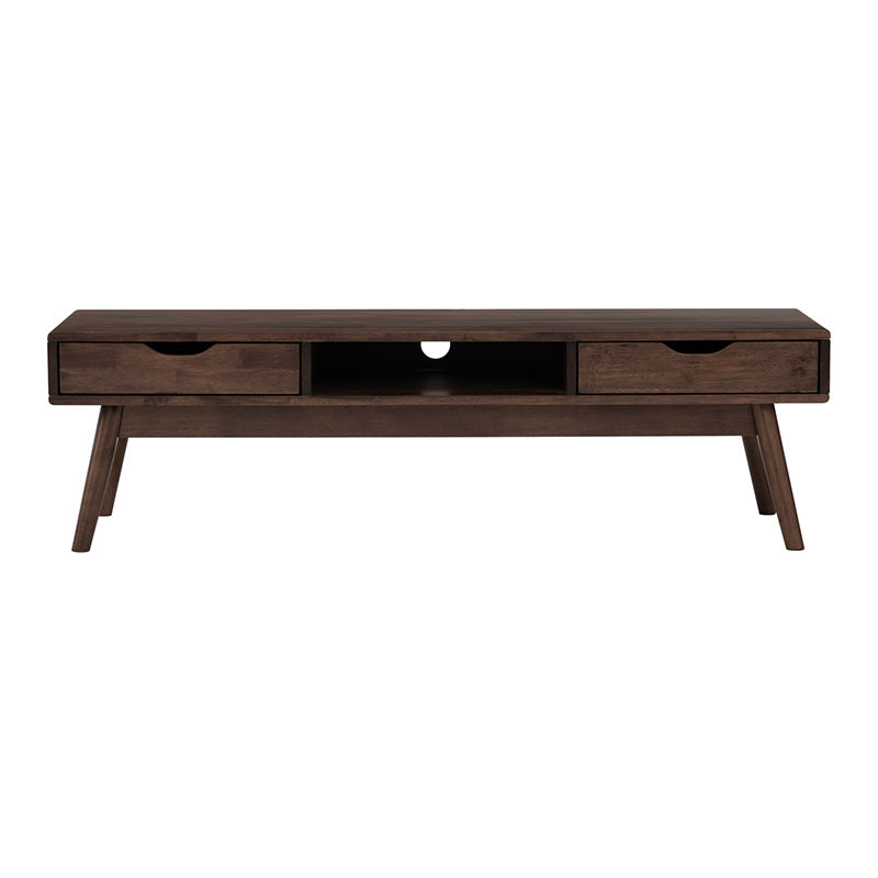 LAMAR Entertainment TV Unit with 2 Drawers 150cm - Walnut