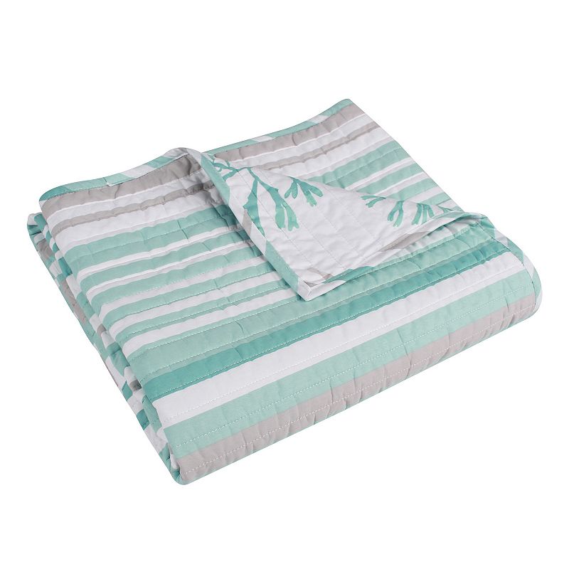 Levtex Home Truro Spa Stripe Quilted Throw