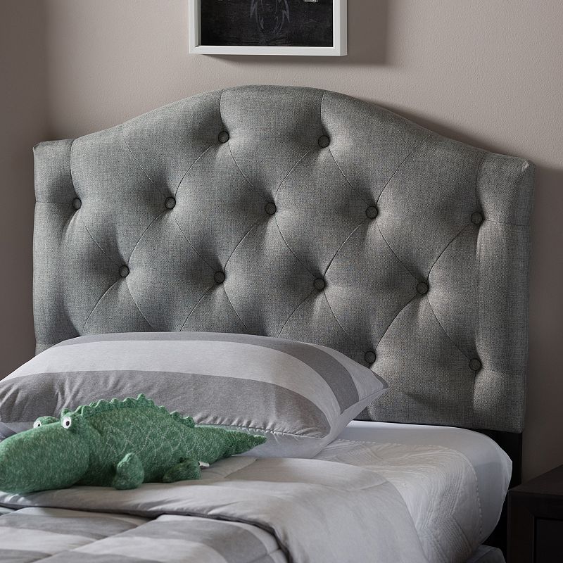 Baxton Studio Myra Scalloped Twin Headboard