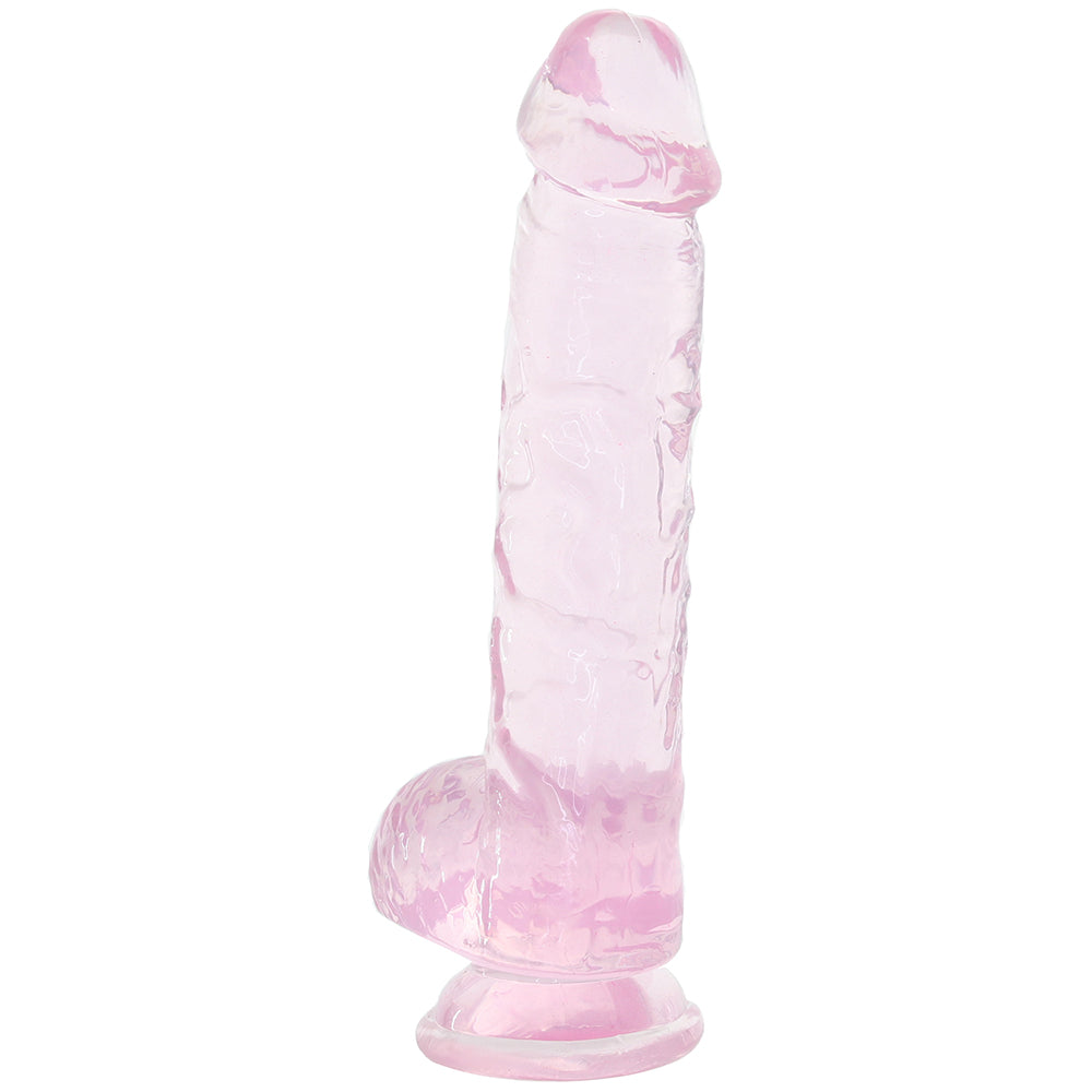 Naturally Yours 6 Inch Crystaline Dildo in Rose