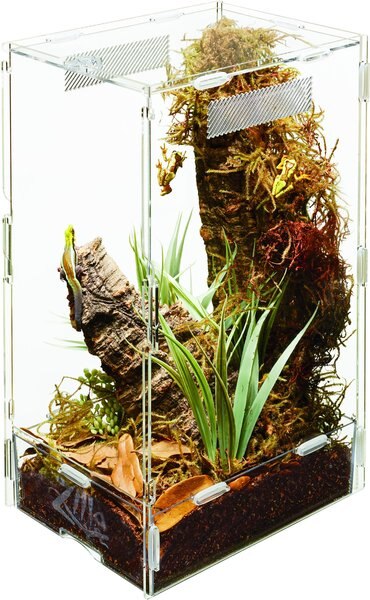 Zilla Micro Habitat Terrariums with Locking Latch Arboreal