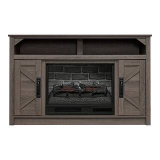 StyleWell Pine Creek 48 in. Freestanding Electric Fireplace TV Stand in Medium Brown Ash HDFP48-57E