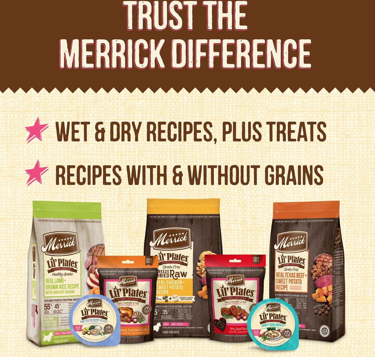 Merrick Lil' Plates Grain-Free Real Chicken and Sweet Potato Senior Dry Dog Food