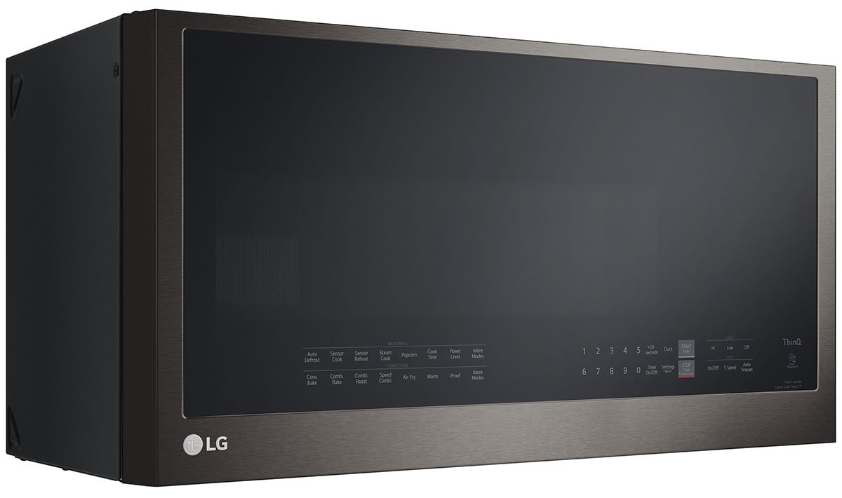 LG 1.7 Cu. Ft. PrintProof Black Stainless Steel Wi-Fi Enabled Over-The-Range Convection Microwave Oven With Air Fry