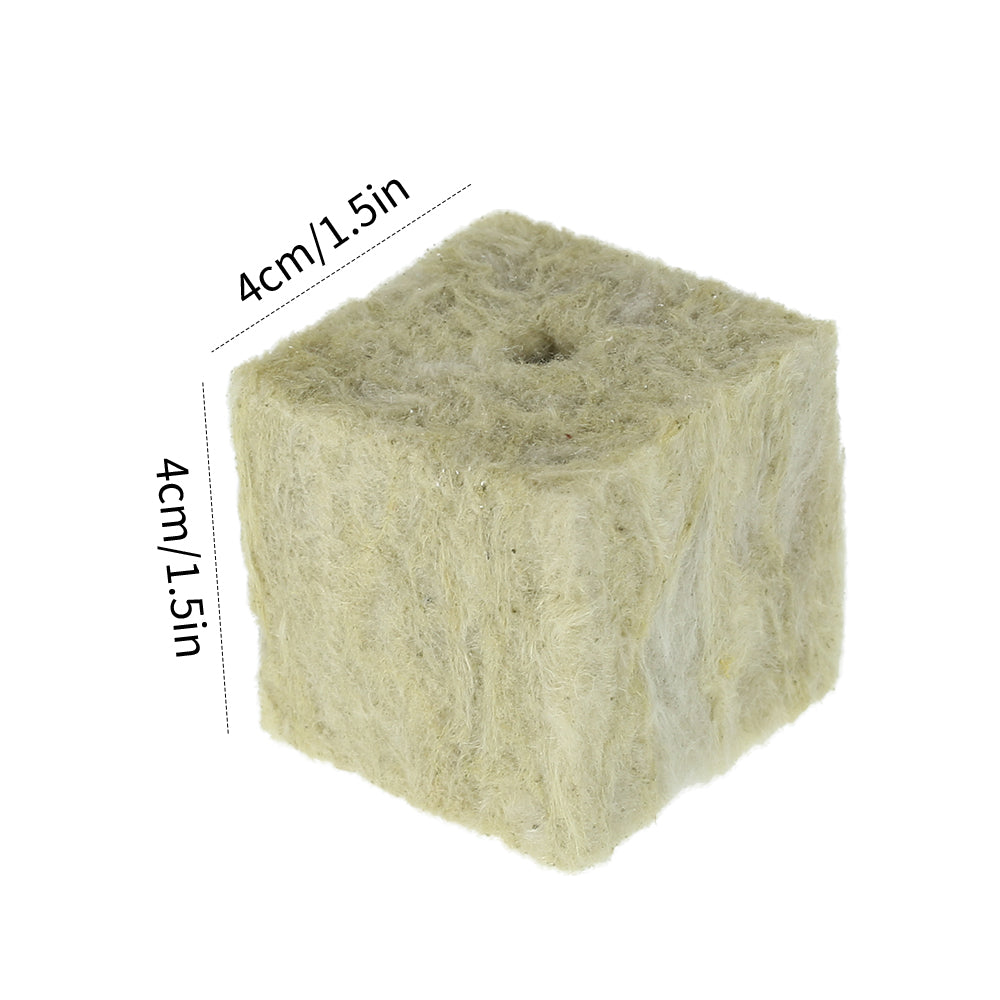 Harupink Rockwool Cubes Hydroponic Grow Media Soilless Cultivation Planting Compress Base