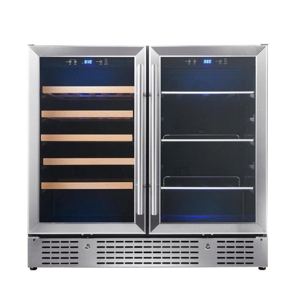 KingsBottle KBU190BWSS 36 Inch Stainless Steel Wine Cooler