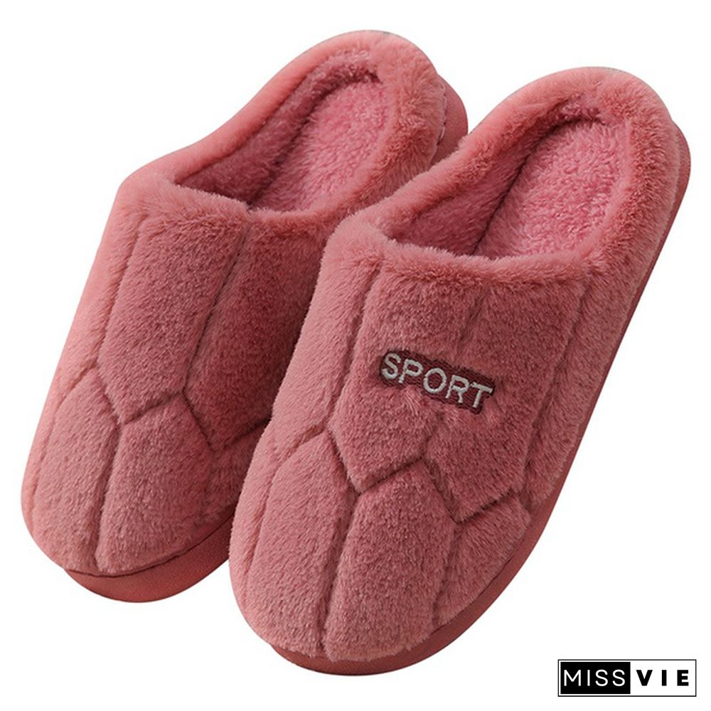 Women Winter Home Slippers Cartoon Cat Shoes Non-Slip Soft Winter Warm House Slippers Indoor Bedroom Lovers Couples