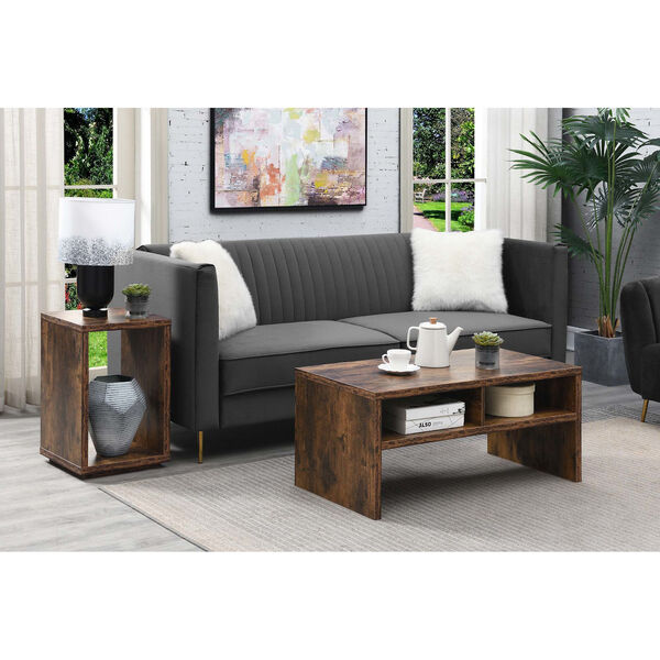 Northfield Admiral Barnwood Deluxe Coffee Table with Shelves