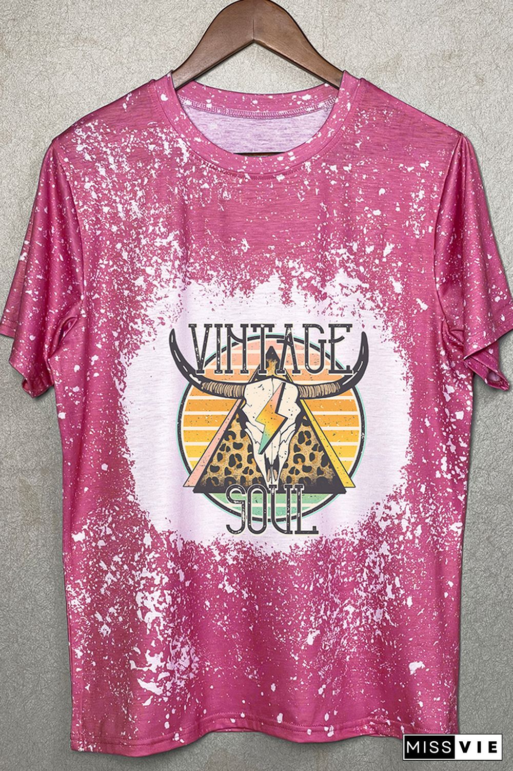 Vintage Soul Longhorn Retro Graphic Tee Wholesale