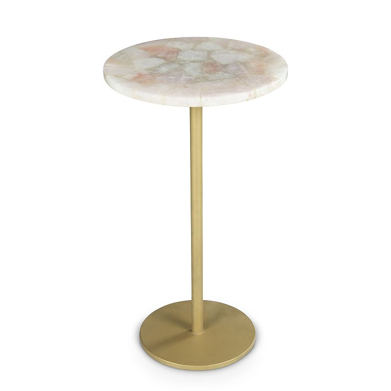 Steve Silver Co. Rosie Agate Top Round Chairside Table