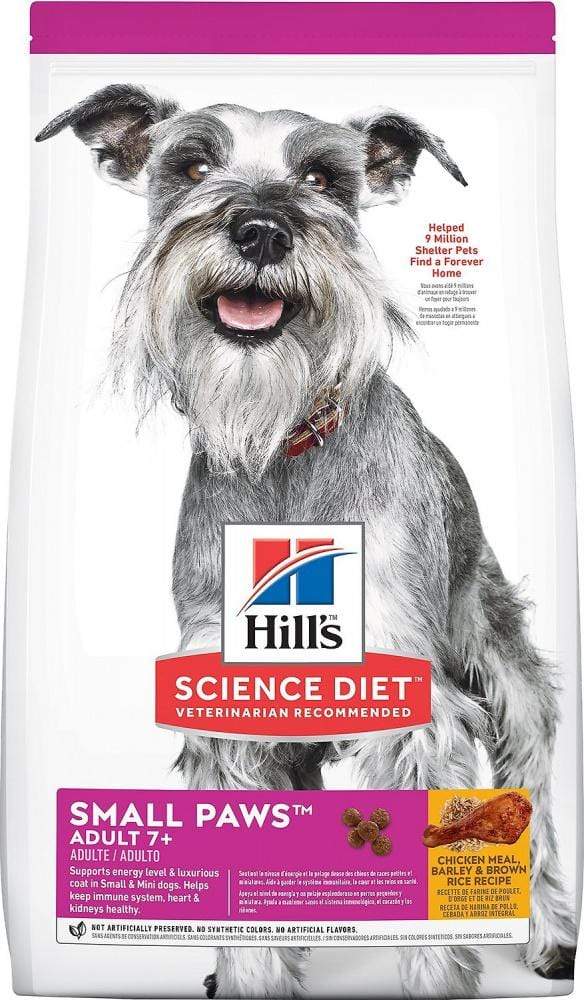 Hill's Science Diet Adult 7+ Small and Toy Breed Chicken Meal， Brown Ric