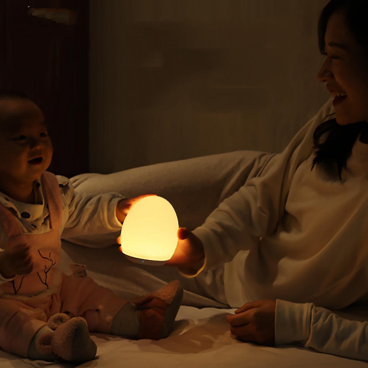 Led Touch Baby Night Light For Kids，portable Usb Rechargeable Bedside Table Lamp， Rgb Gradient 256，suitable For Children's Bedroom Baby Gift