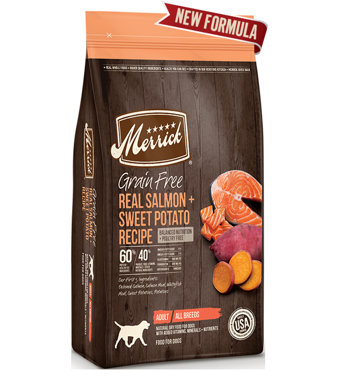 Merrick Grain-Free Real Salmon + Sweet Potato Recipe Dry Dog Food