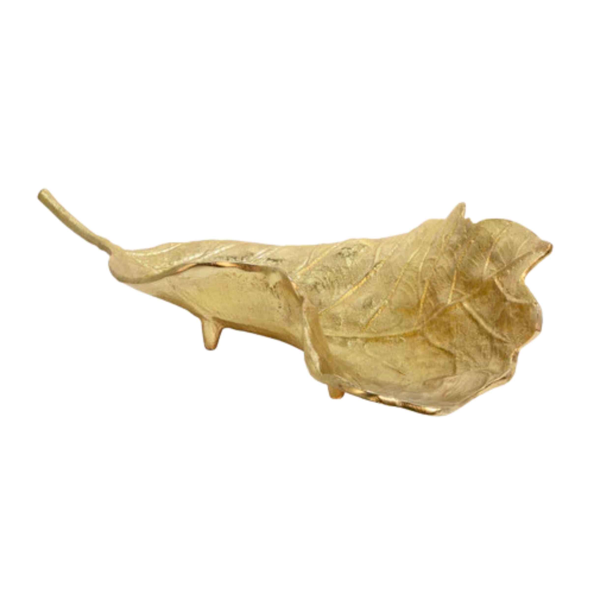 Metal Leaf Platter - Gold 15606-01