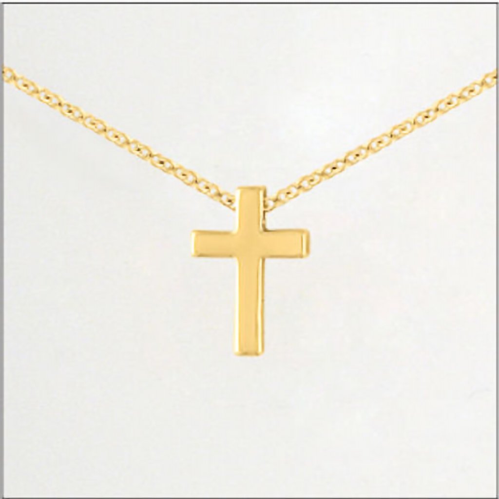 Center Court  Gold Cross Layers Necklace