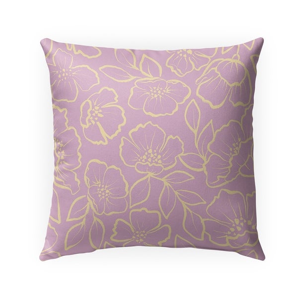 DOGWOOD SKETCH LAVENDER Indoor|Outdoor Pillow By Kavka Designs