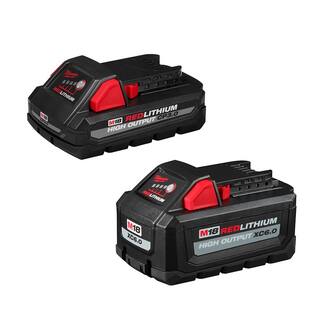 MW M18 18-Volt Lithium-Ion High Output Battery Pack 6.0Ah WHigh Output Battery Pack 3.0Ah 48-11-1865-48-11-1835