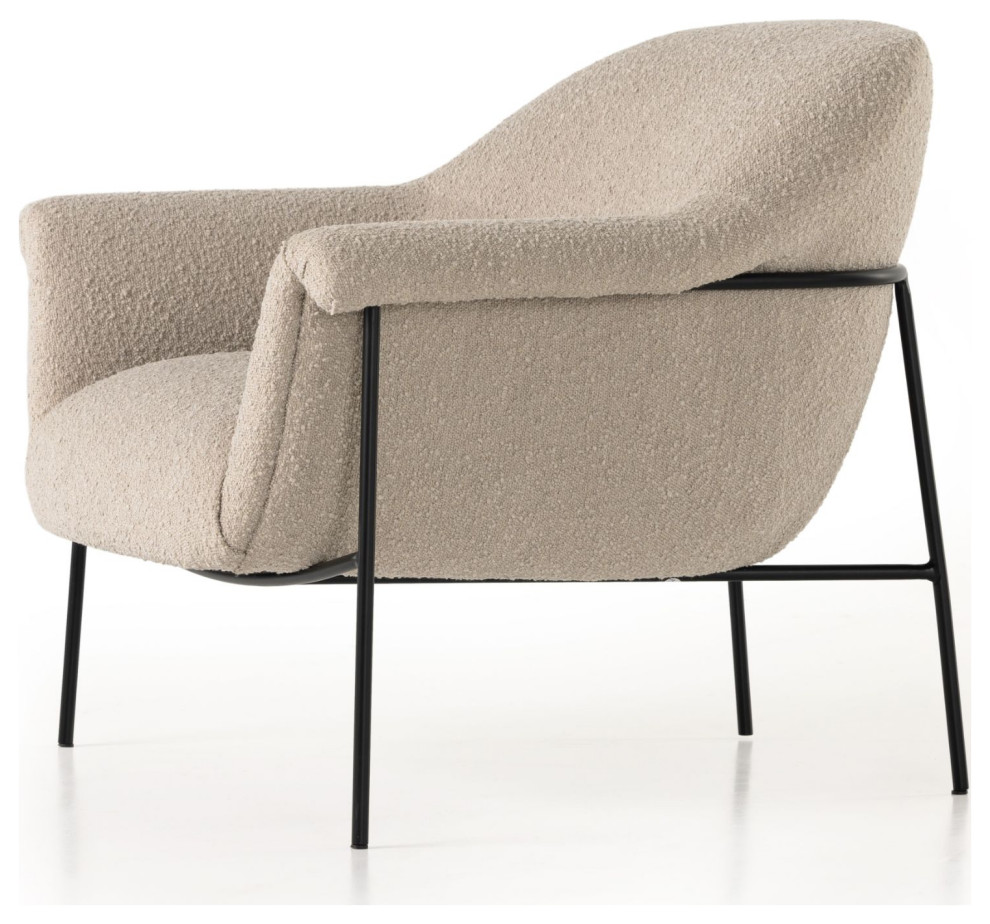 Suerte Knoll Sand Chair   Midcentury   Armchairs And Accent Chairs   by Zin Home  Houzz