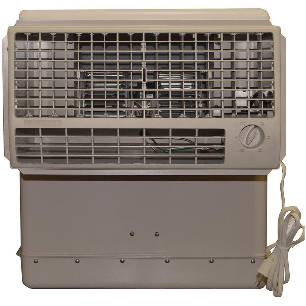 Champion Cooler 2800 CFM 2-Speed Window Evaporative Cooler for 600 sq. ft. (with Motor) WCM28