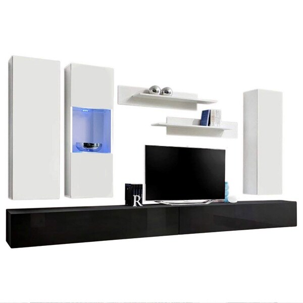 Fly EF5 30TV Wall Mounted Floating Modern Entertainment Center