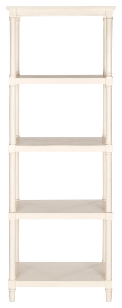 Delanie 5 Tier Bookcase White   French Country   Bookcases   by AED Luxury Home Decor  Houzz