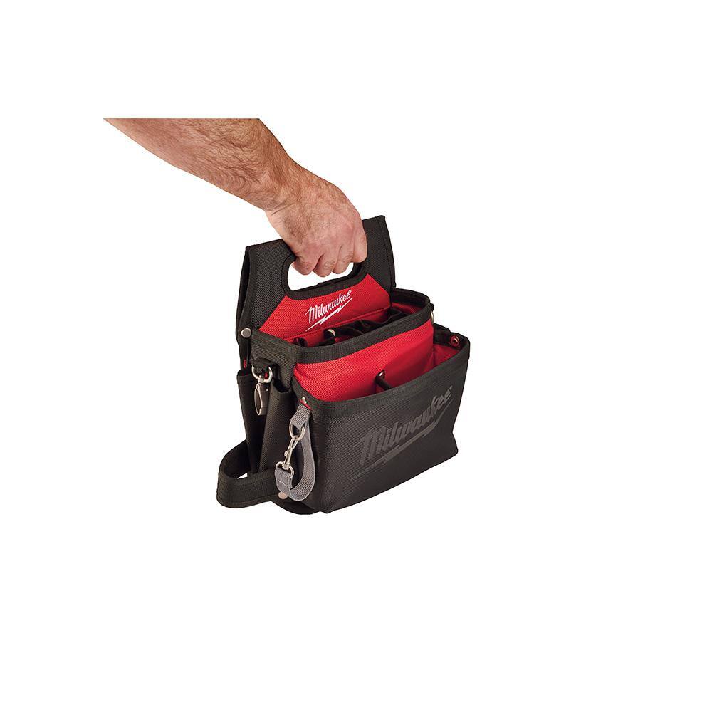 MW 15-Pocket Electricians Tool Holder with Quick Adjust Belt and 6-in-1 Wire Stripper Pliers 48-22-8112-48-22-3079