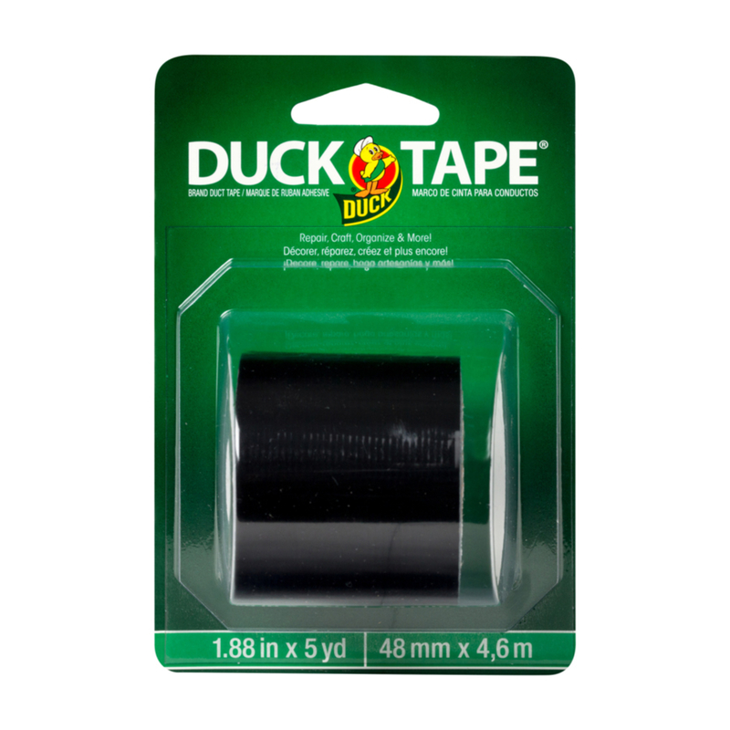 Duck 1.88 in. W X 5 yd L Black Solid Duct Tape