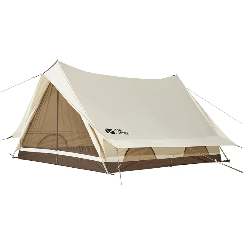 MOBI GARDEN Era150 Glamping Canvas Tent Cotton Family Tent Waterproof Anti UV Outdoor Luxury