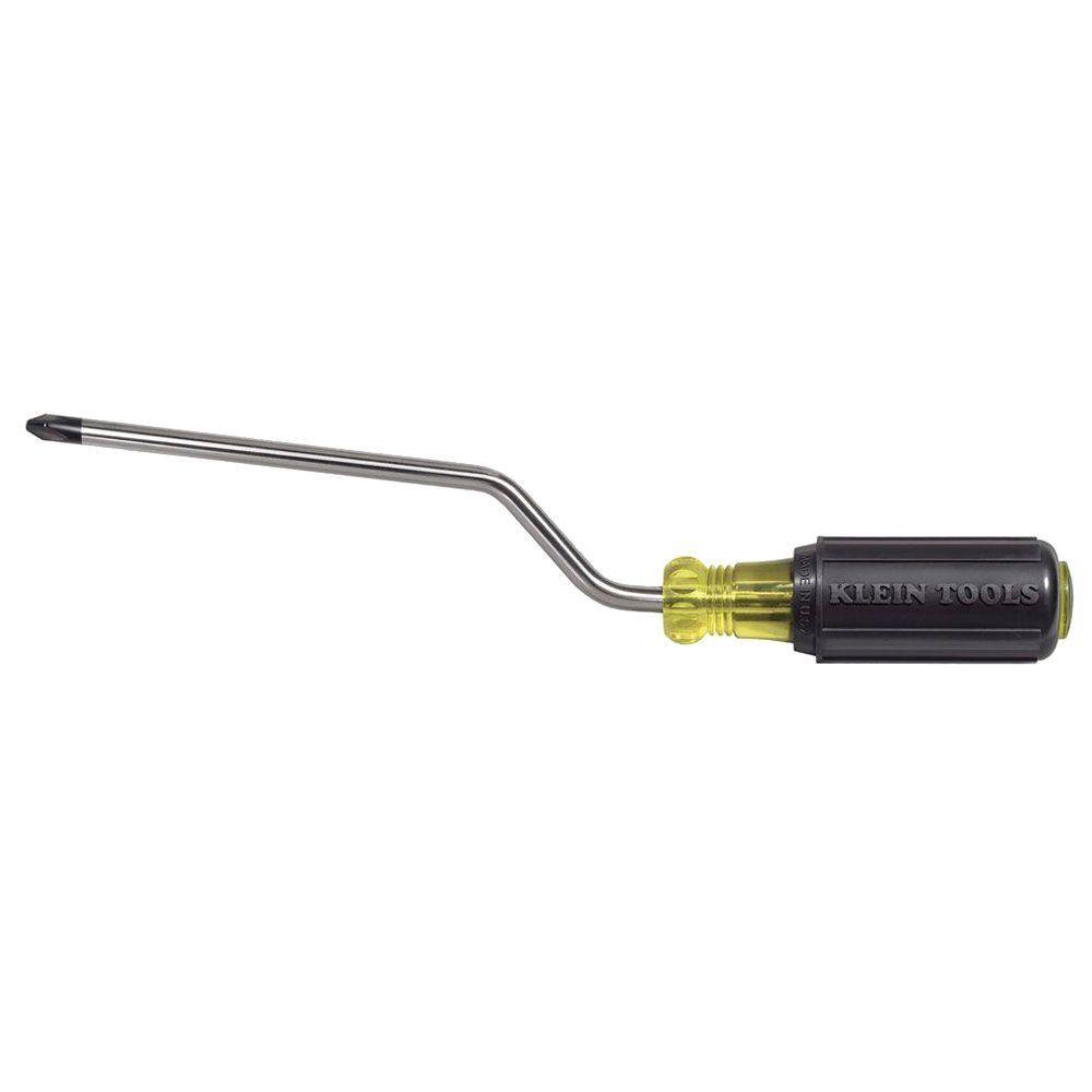 Klein Tools #2 Phillips Head Rapi-Driv Screwdriver with 6 in. Shank- Cushion Grip Handle 682-6